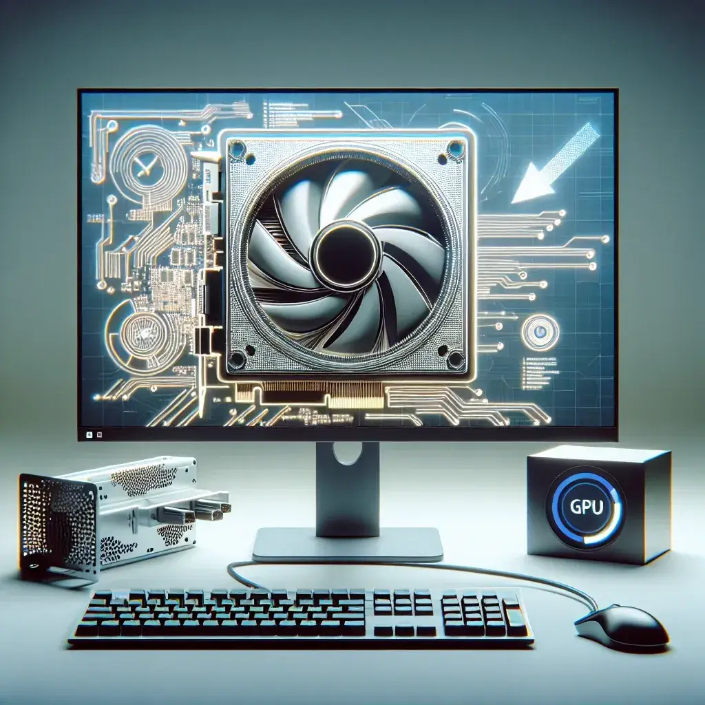 "Step-by-step guide on auto-updating GPU drivers on Windows, showcasing a computer screen with Windows settings and graphics driver options displayed."