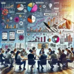 "Infographic illustrating key metrics for analyzing Instagram engagement rate, featuring charts and statistics on likes, comments, shares, and follower growth."